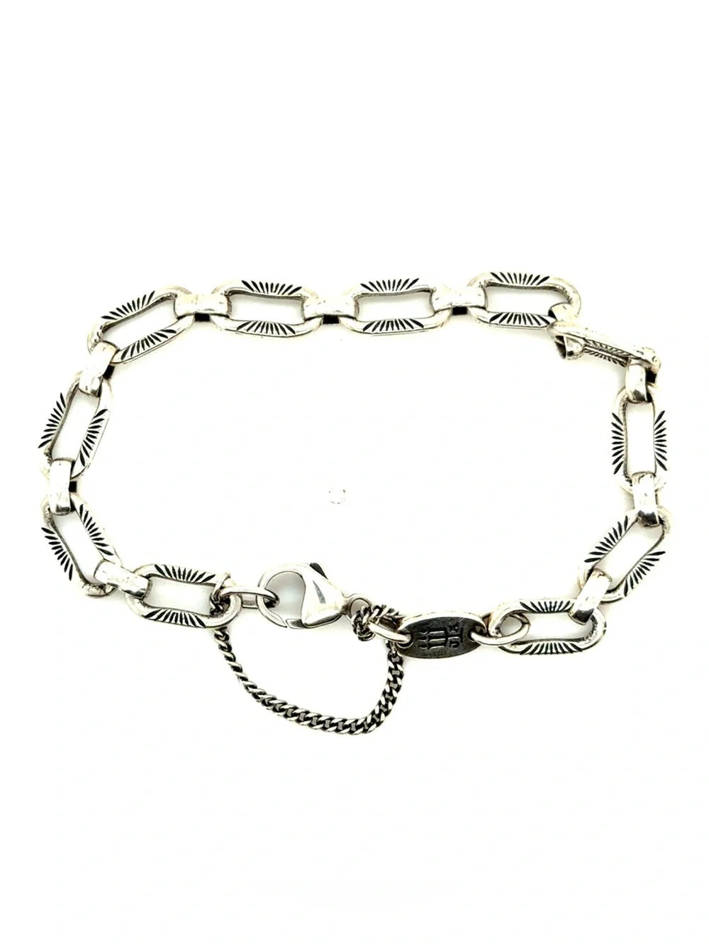 James Avery Silver Ornate Link Bracelet